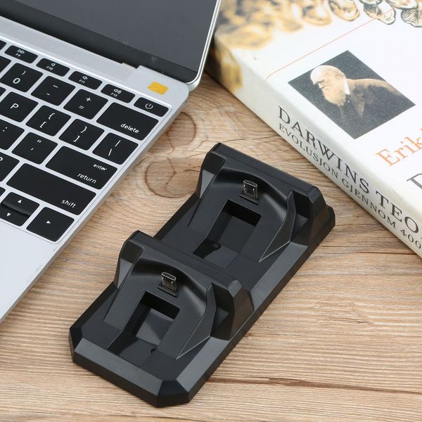 dual micro usb charger charging docking dock station stand for ps 4 controller useful ps4 video game accessories wholesale
